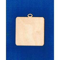 SKLEJKA #3mm Tabliczka 8x8cm z zawieszką / zaokrąglone  rogi , obrazek 8x8